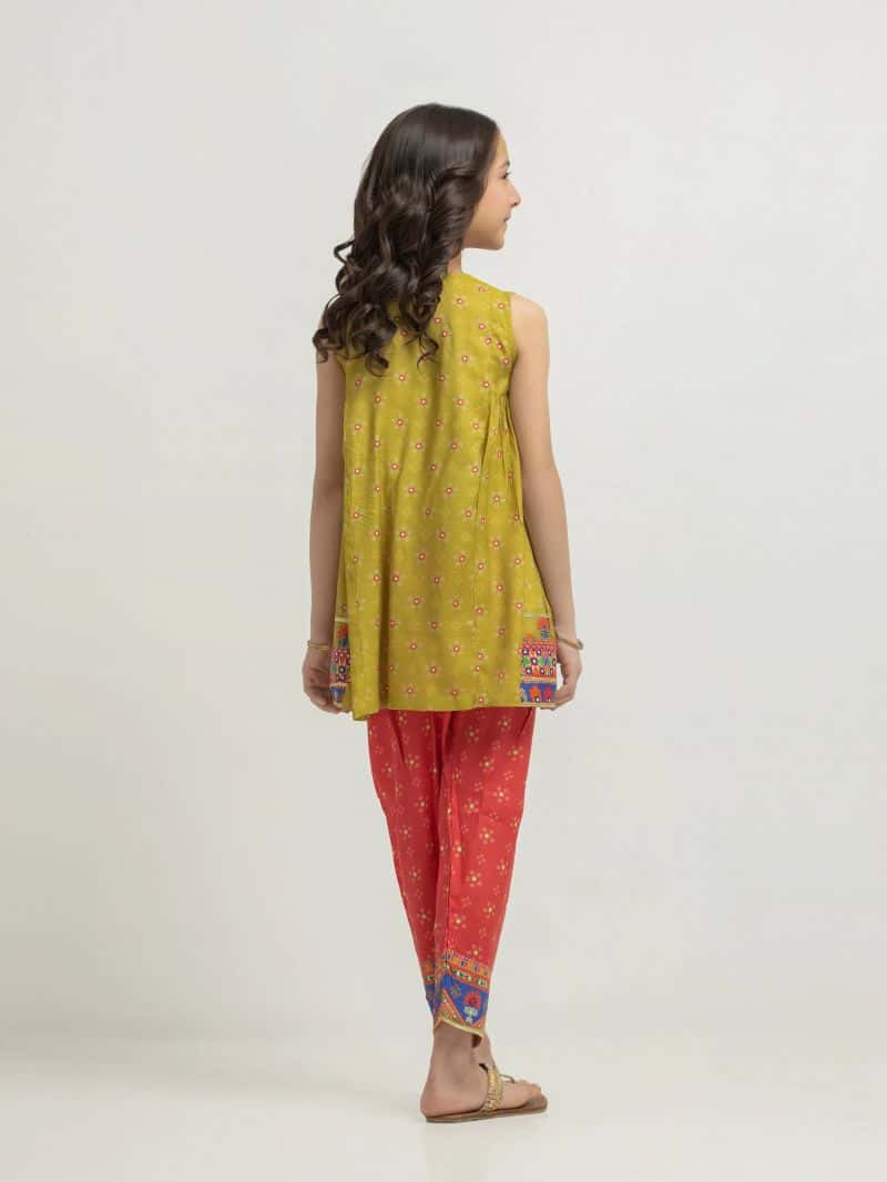 Embroidered Raw Silk Co-Ord Set - EGTKEP6-74009ST - alternate view