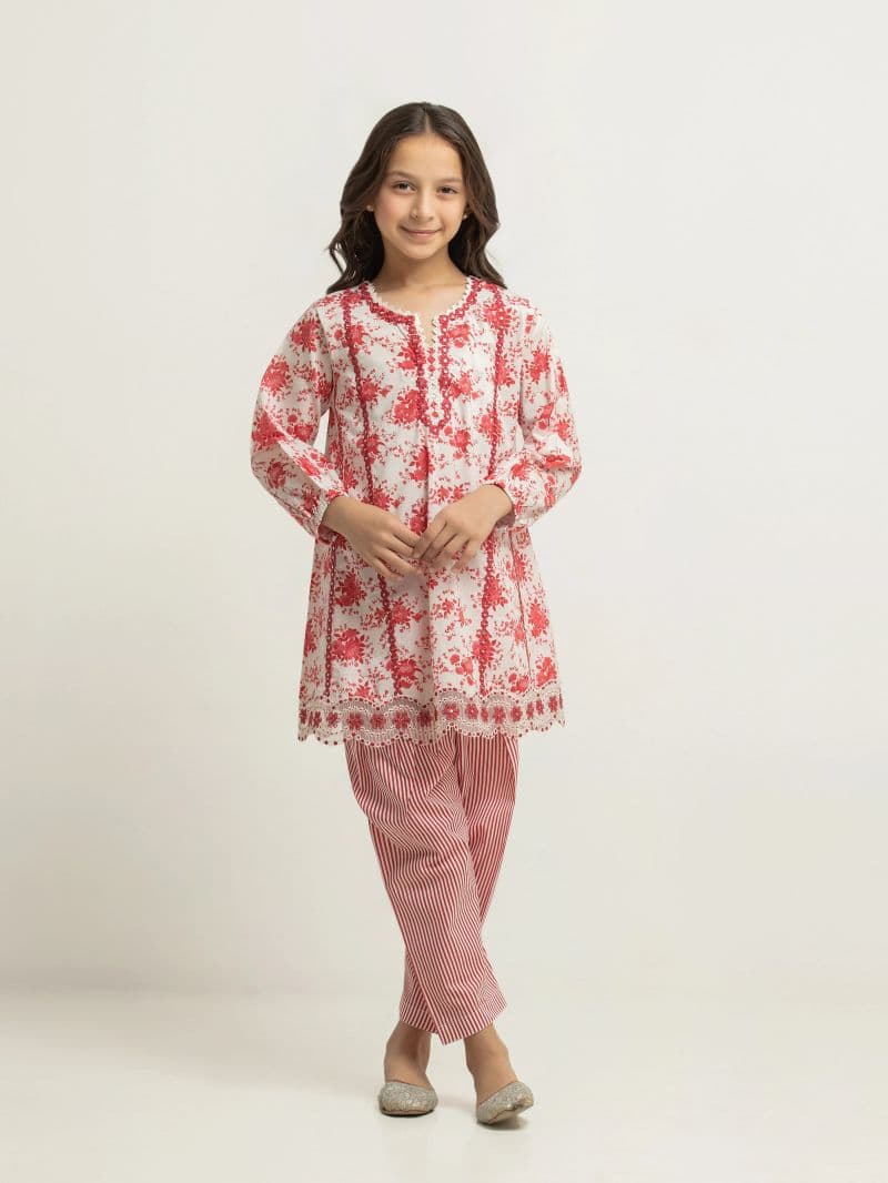 Embroidered Cambric Co-Ord Set - EGTKEP5-73023ST thumbnail