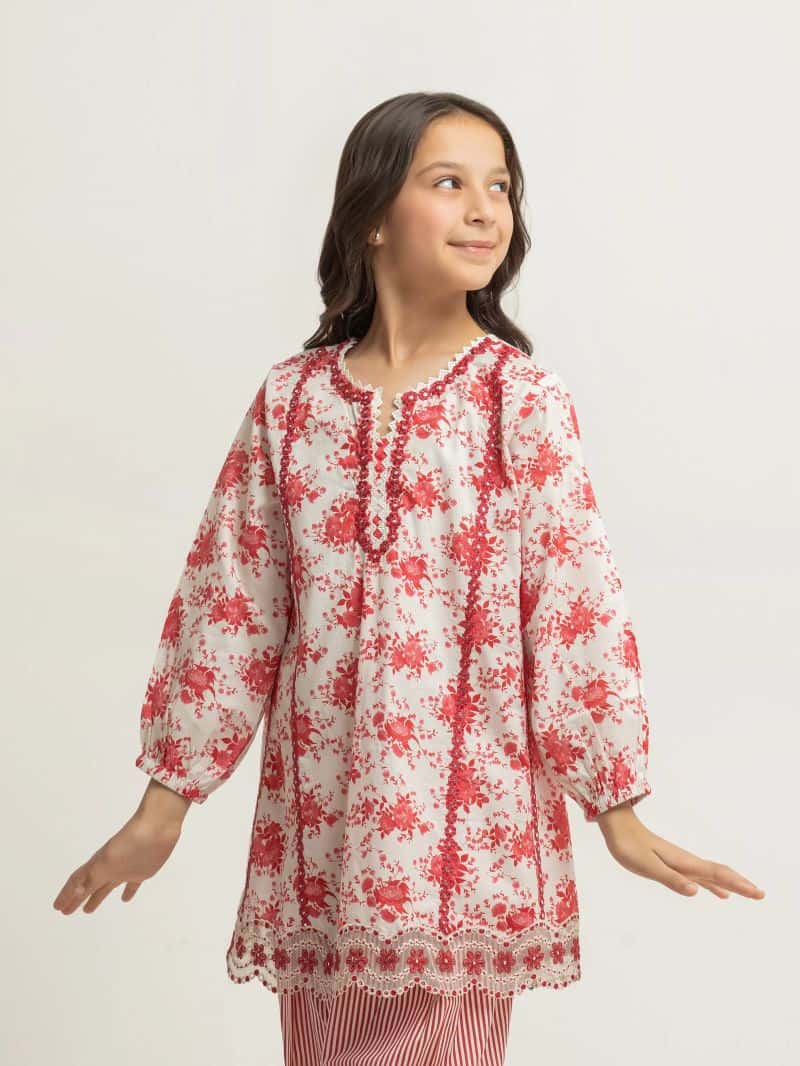 Embroidered Cambric Co-Ord Set - EGTKEP5-73023ST - alternate view