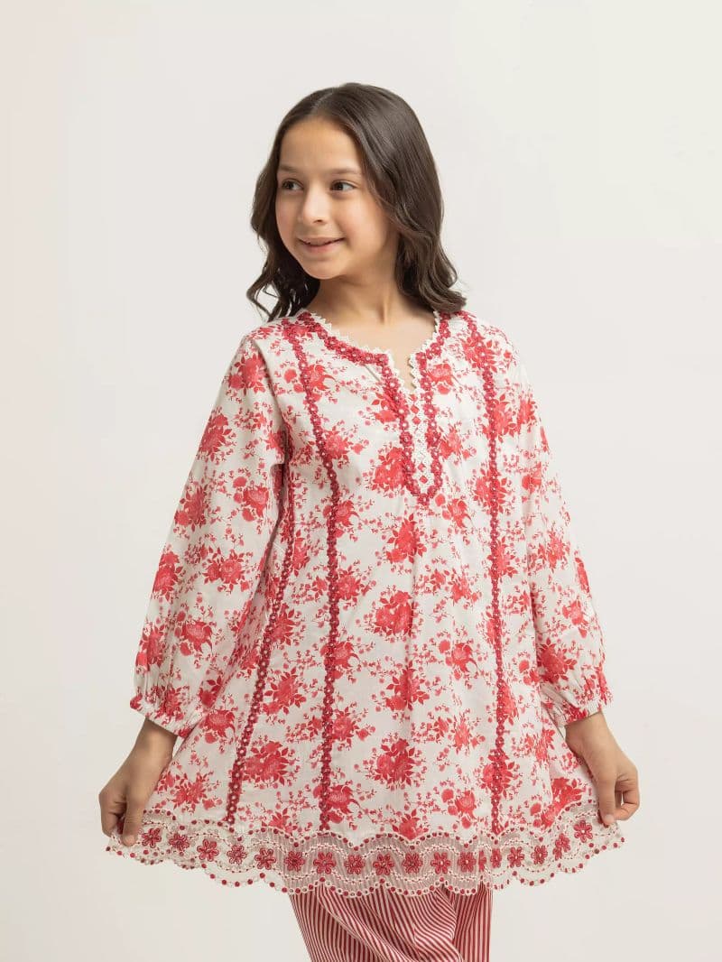 Embroidered Cambric Co-Ord Set - EGTKEP5-73023ST thumbnail