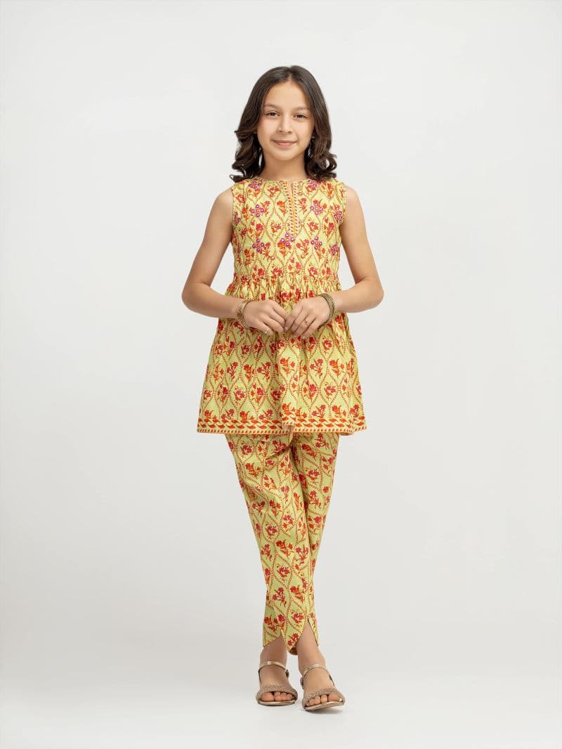 Embroidered Lawn Co-Ord Set - EGTKE5-71021ST thumbnail
