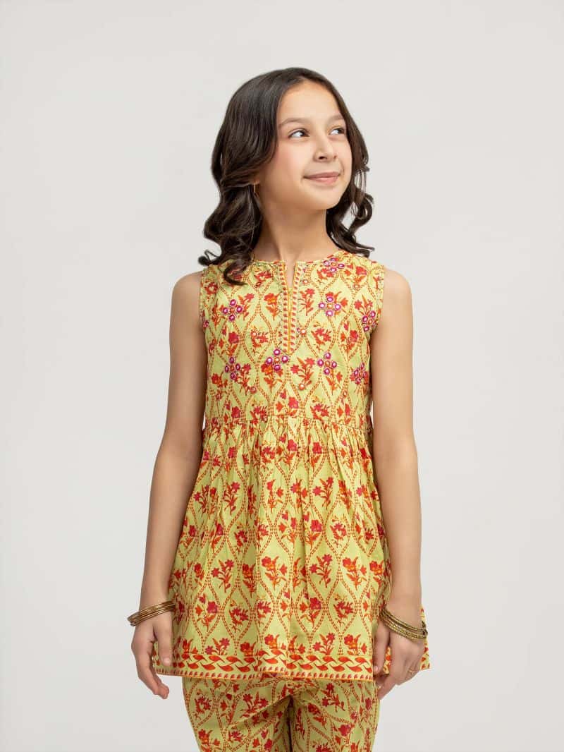 Embroidered Lawn Co-Ord Set - EGTKE5-71021ST - alternate view