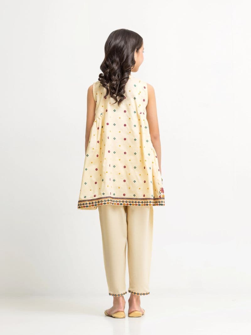 Embroidered Cambric Co-Ord Set - EGTKE5-73030ST thumbnail