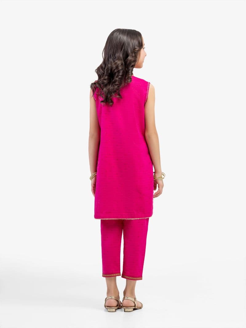 Embroidered Jacquard Co-Ord Set - EGTKS5-73045ST thumbnail