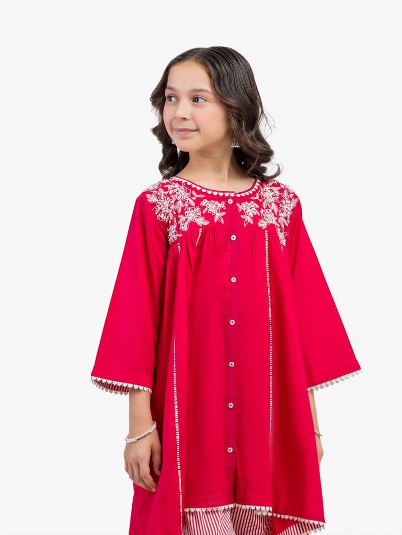 Embroidered Cambric Co-Ord Set - EGTKED5-70984ST thumbnail
