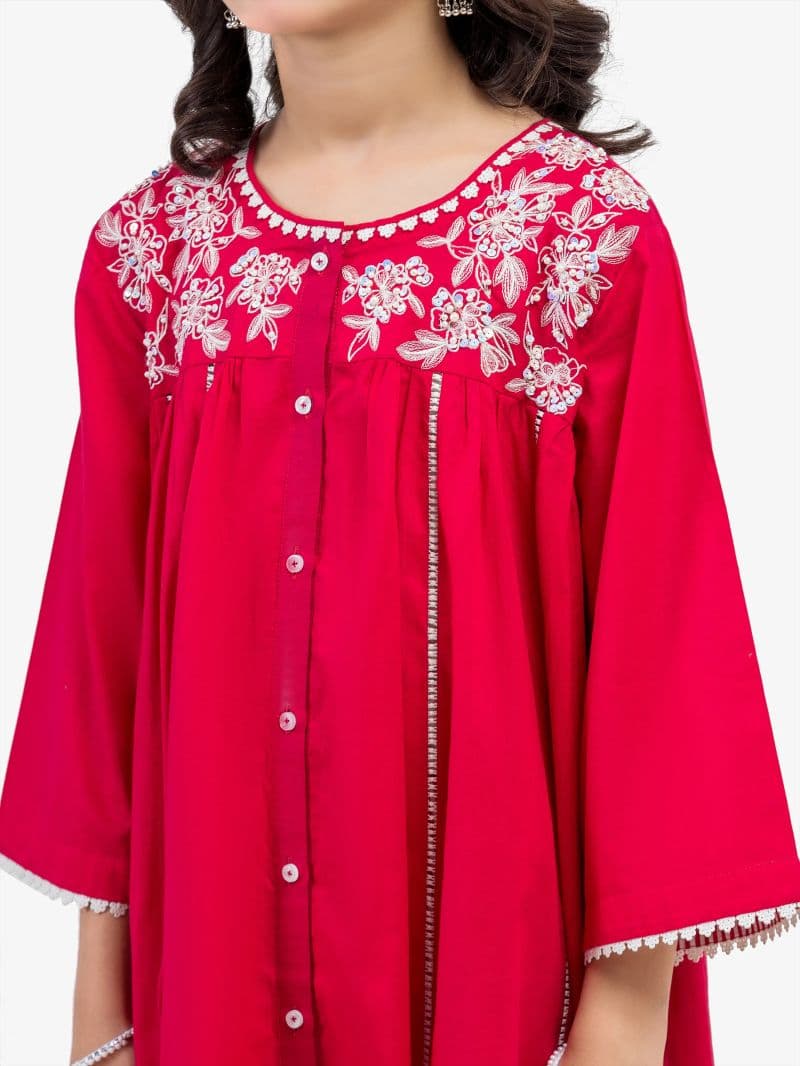 Embroidered Cambric Co-Ord Set - EGTKED5-70984ST thumbnail