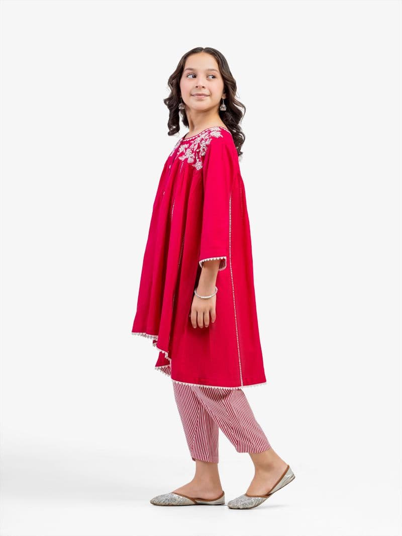 Embroidered Cambric Co-Ord Set - EGTKED5-70984ST thumbnail