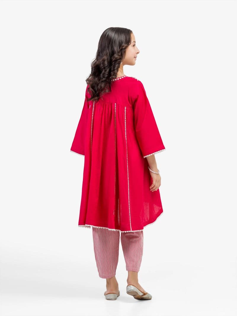 Embroidered Cambric Co-Ord Set - EGTKED5-70984ST thumbnail