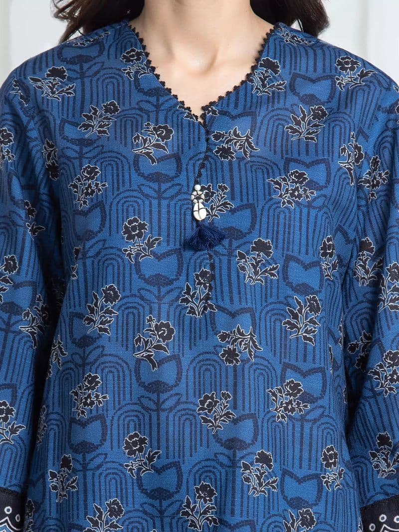 Printed Khaddar Suit - EWU6A3-37157-3P thumbnail