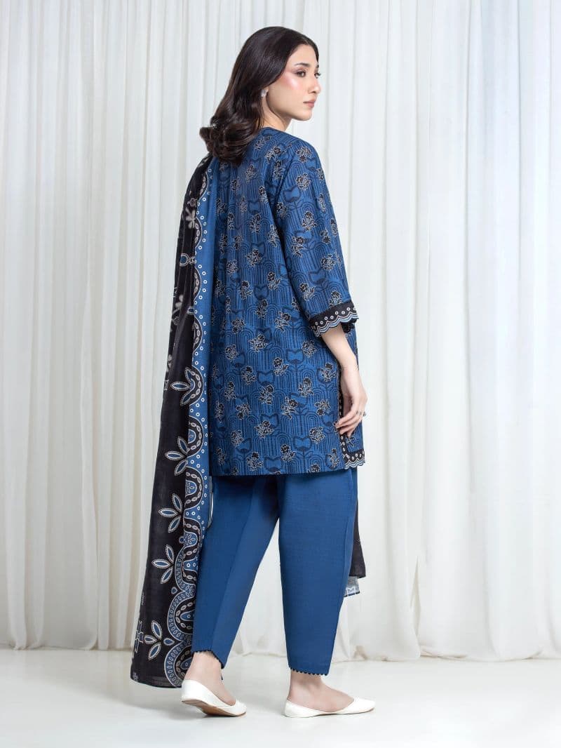 Printed Khaddar Suit - EWU6A3-37157-3P thumbnail