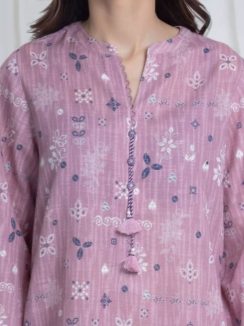 Printed Khaddar Suit - EWU6A3-37138-3P thumbnail