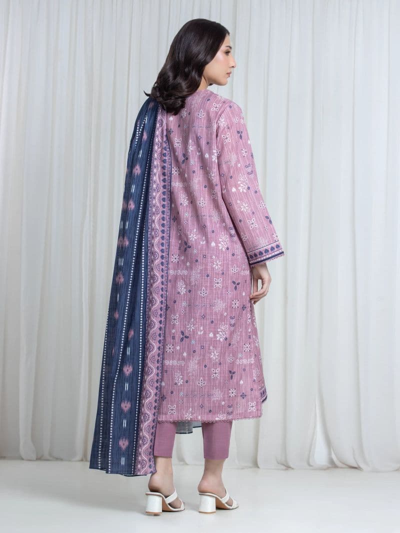 Printed Khaddar Suit - EWU6A3-37138-3P thumbnail