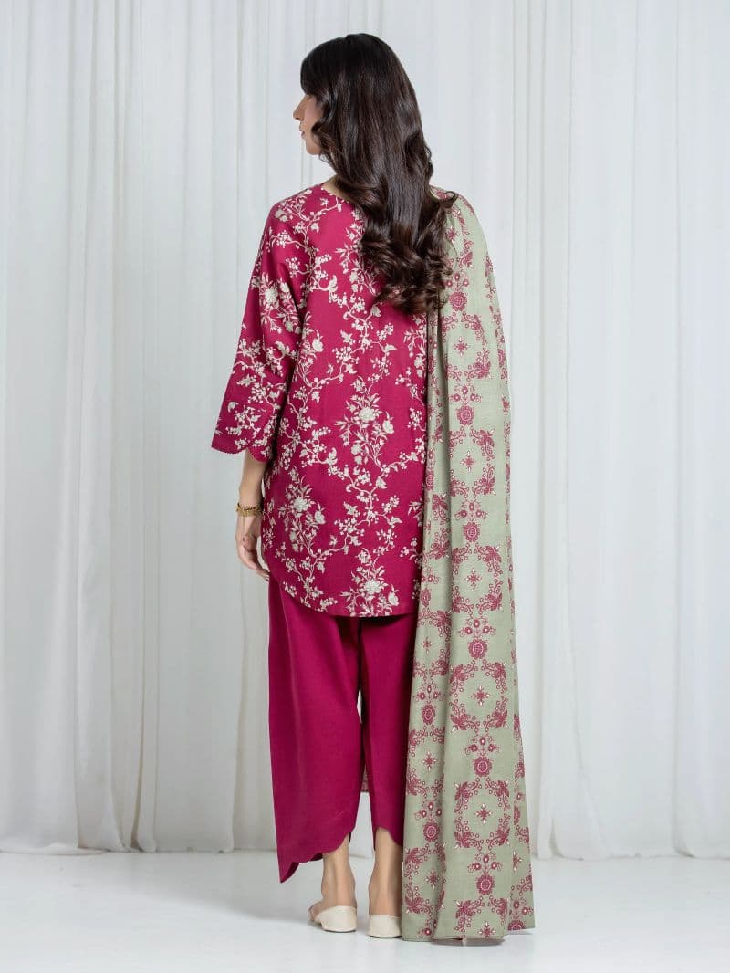 Printed Khaddar Suit - EWU6A3-37083-3P thumbnail