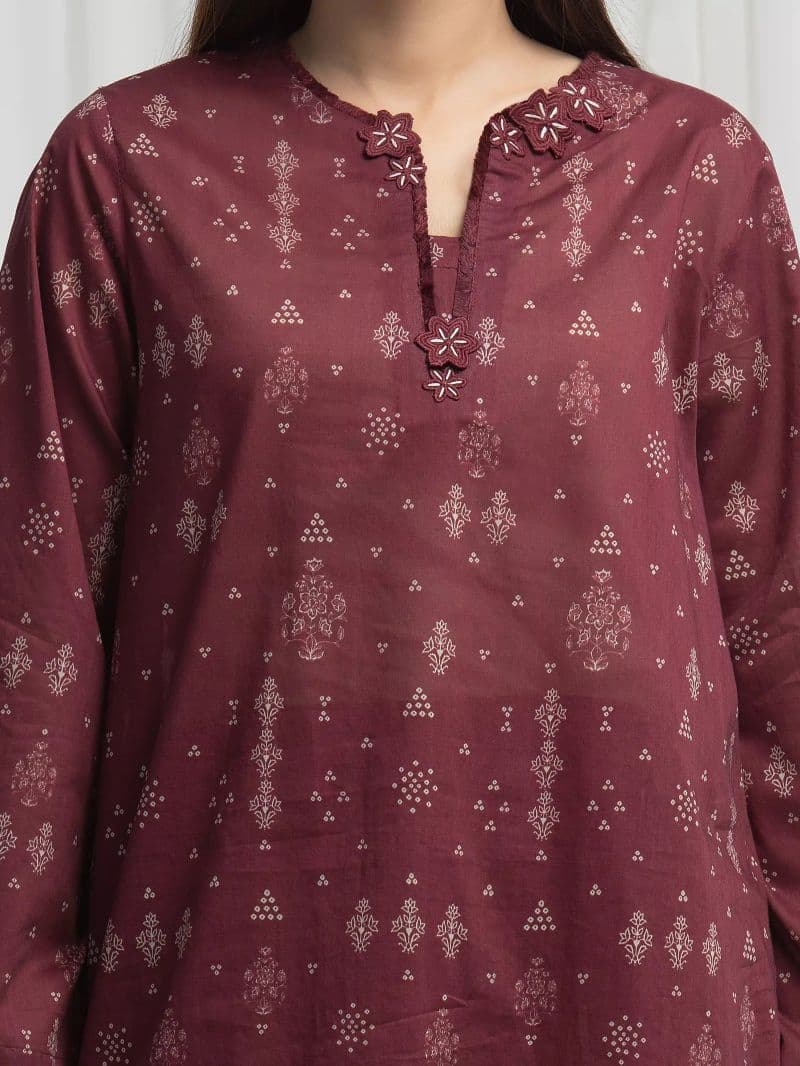 Printed Khaddar Suit - EWU6A3-37004-3P thumbnail