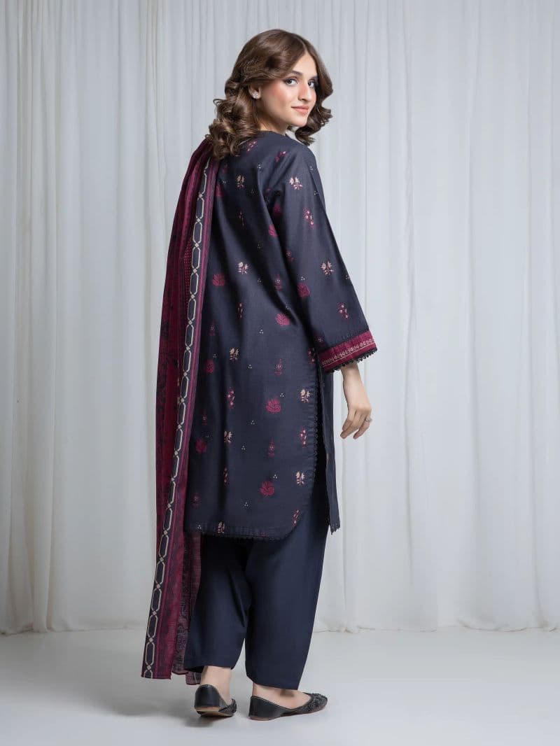 Printed Khaddar Suit - EWU6A3-37059-3P thumbnail