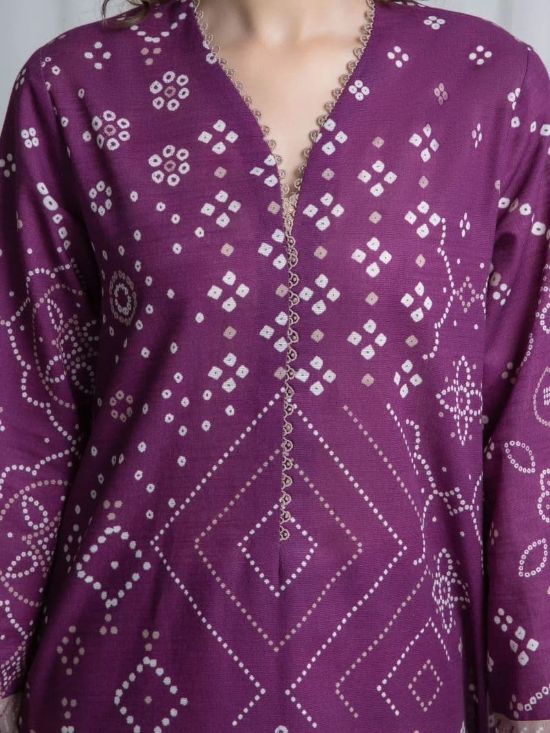 Printed Khaddar Suit - EWU6A3-37171-3P thumbnail