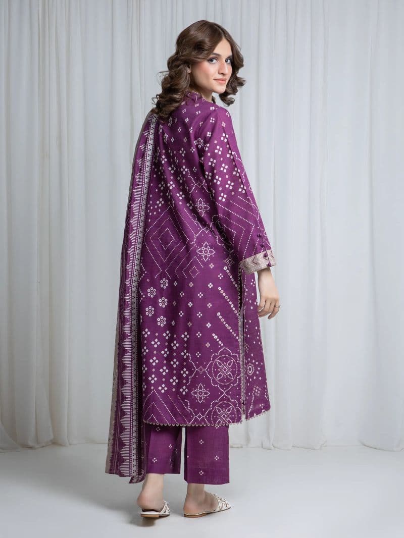 Printed Khaddar Suit - EWU6A3-37171-3P thumbnail