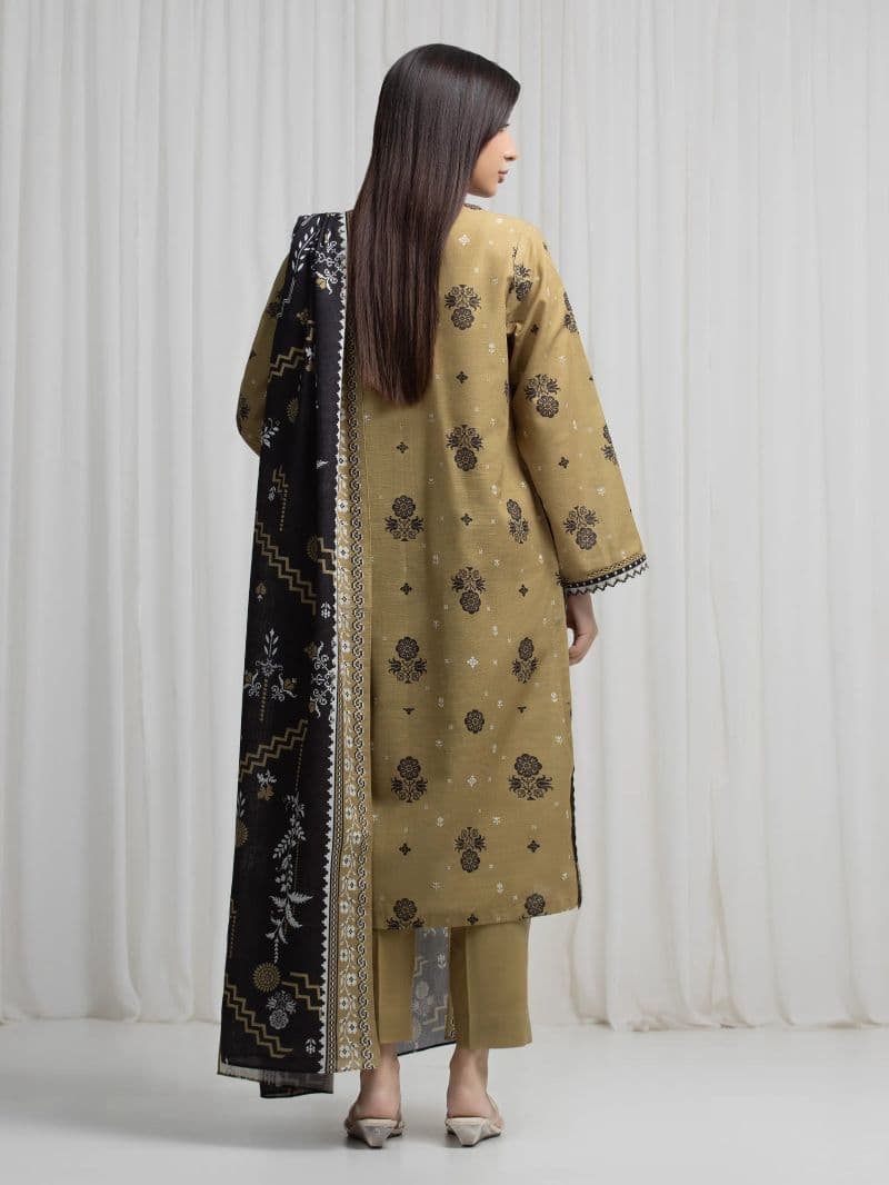 Printed Khaddar Suit - EWU6A3-37036-3P thumbnail