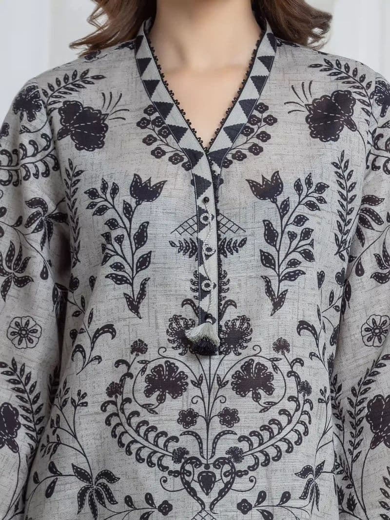 Printed Khaddar Suit - EWU6A3-37106-3P thumbnail