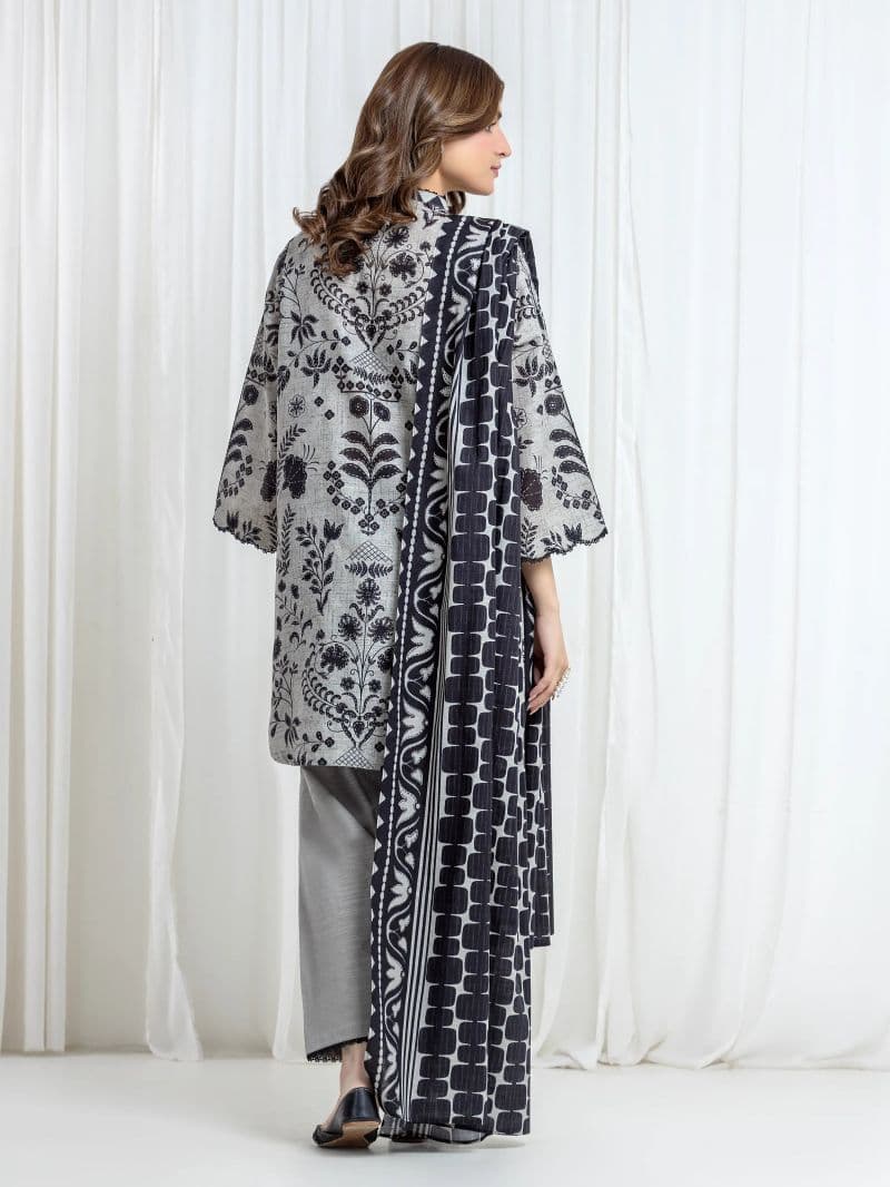 Printed Khaddar Suit - EWU6A3-37106-3P thumbnail