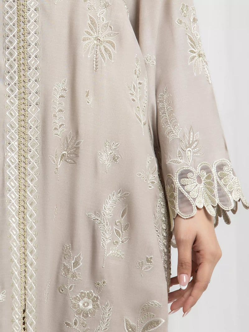 Embroidered Silk Suit - EWU6V16-32098-3P thumbnail