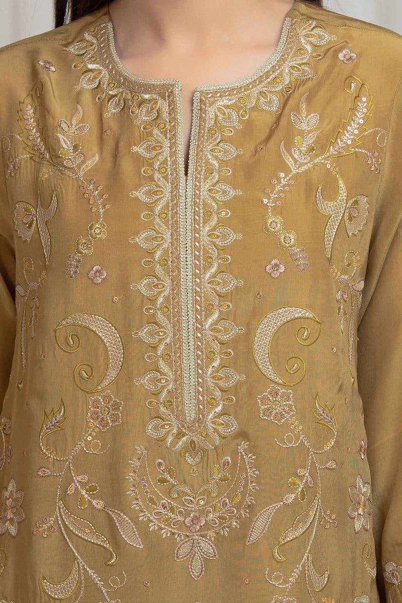 Embroidered Silk Suit - EWU6V24-32101-3P thumbnail