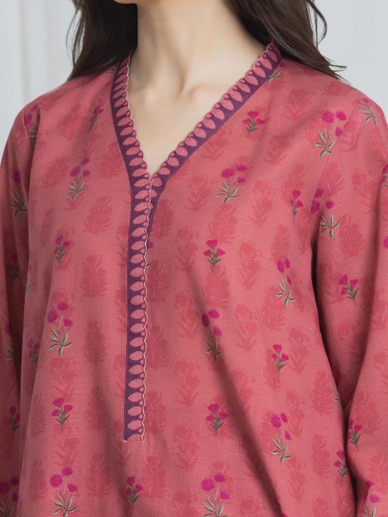 Printed Khaddar Suit - EWU6A3-37078-3P thumbnail