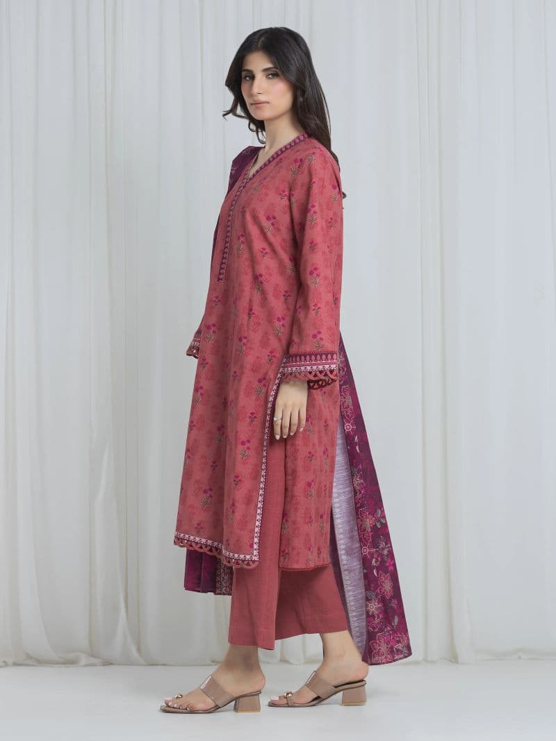 Printed Khaddar Suit - EWU6A3-37078-3P thumbnail