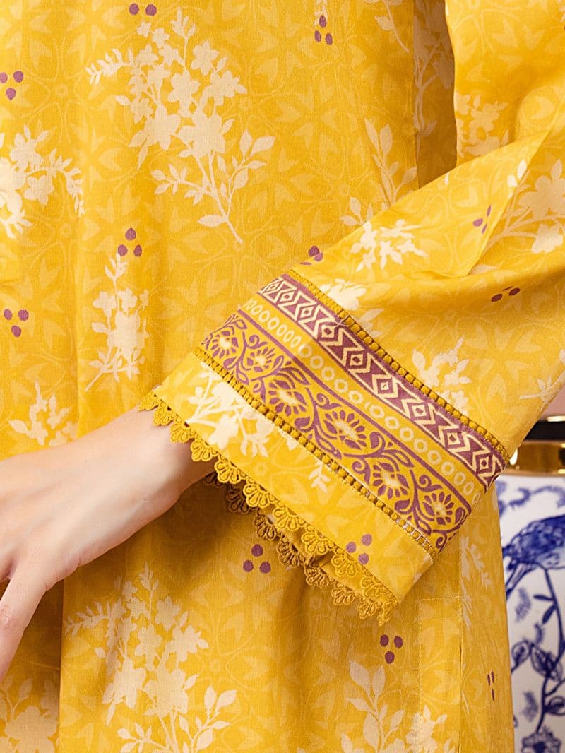 Printed Lawn Suit - EWU6A1-36509-3P thumbnail