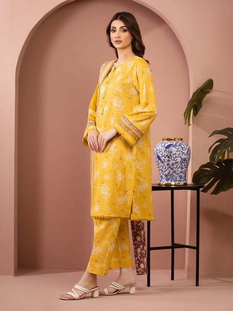 Printed Lawn Suit - EWU6A1-36509-3P thumbnail