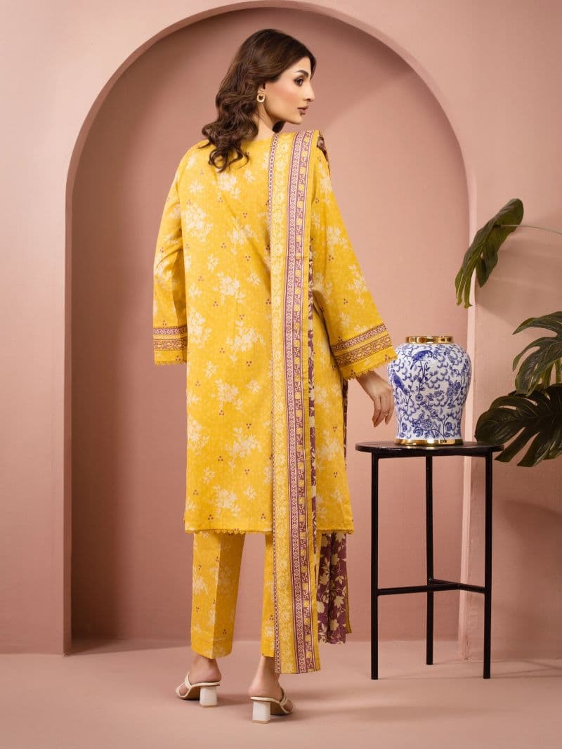 Printed Lawn Suit - EWU6A1-36509-3P thumbnail