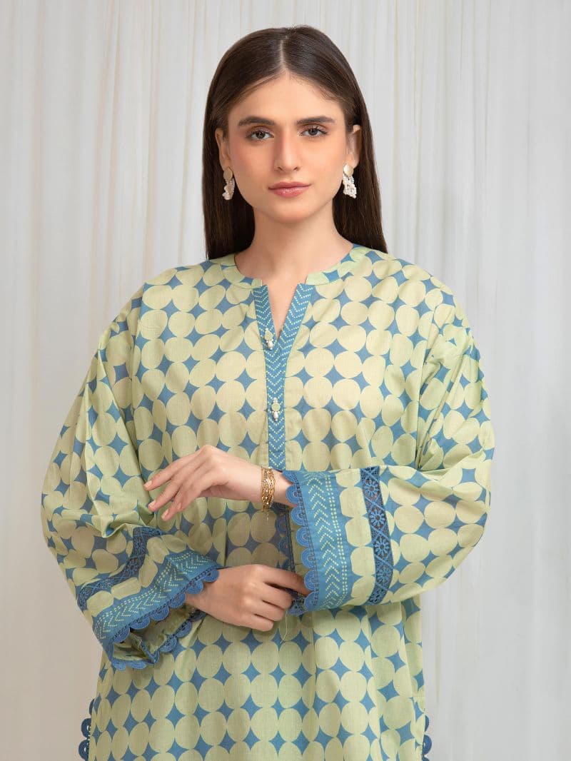 Printed Lawn Shirt Trouser - EWU6A1-36818ST thumbnail