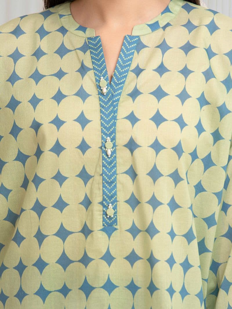 Printed Lawn Shirt Trouser - EWU6A1-36818ST thumbnail