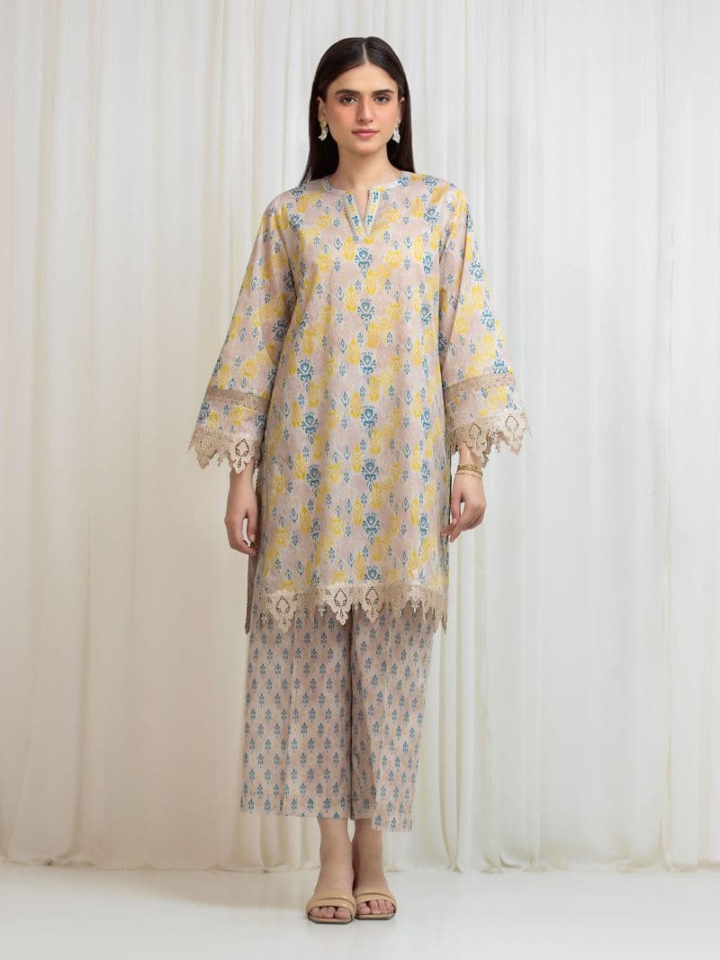 Printed Lawn Shirt Trouser - EWU6A1-36814ST thumbnail