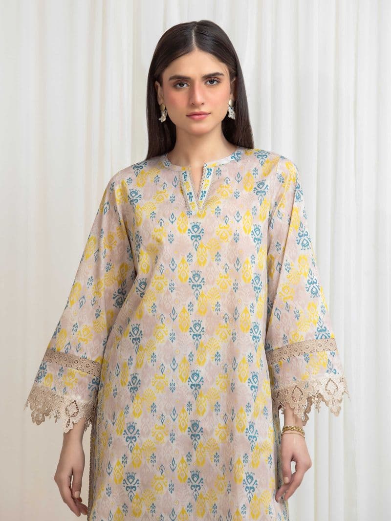 Printed Lawn Shirt Trouser - EWU6A1-36814ST thumbnail