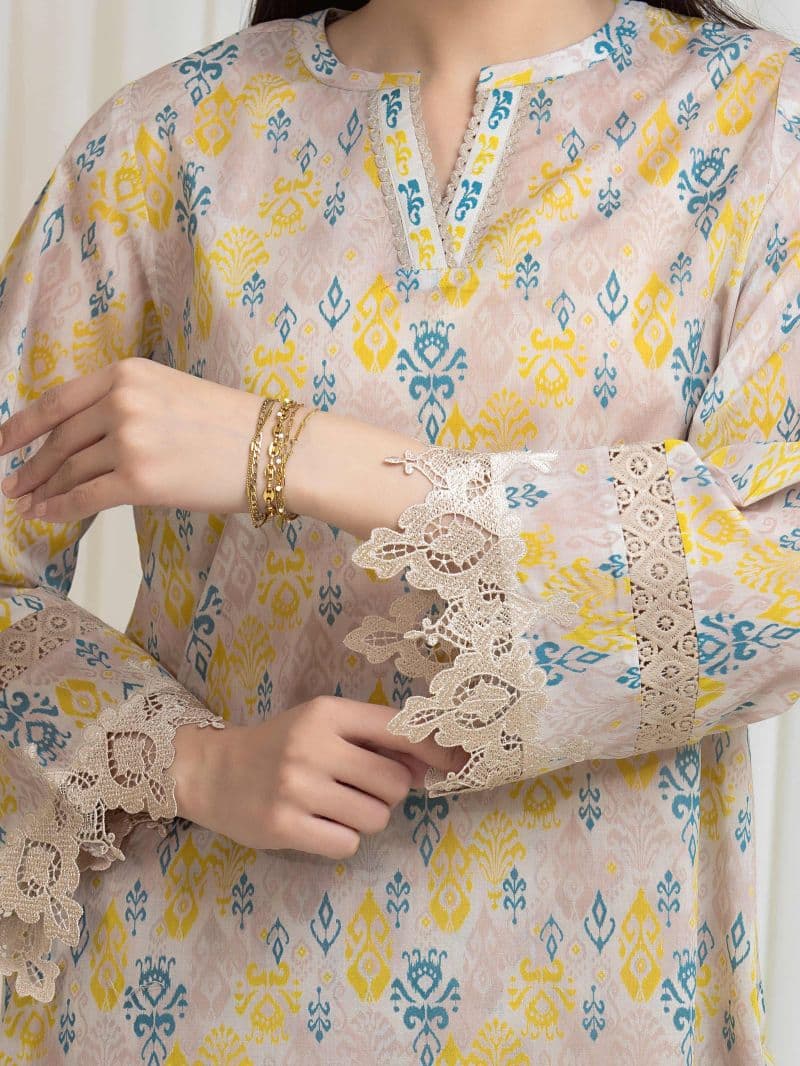 Printed Lawn Shirt Trouser - EWU6A1-36814ST thumbnail