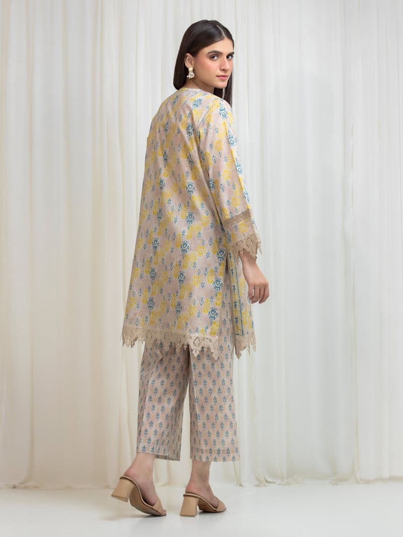 Printed Lawn Shirt Trouser - EWU6A1-36814ST thumbnail