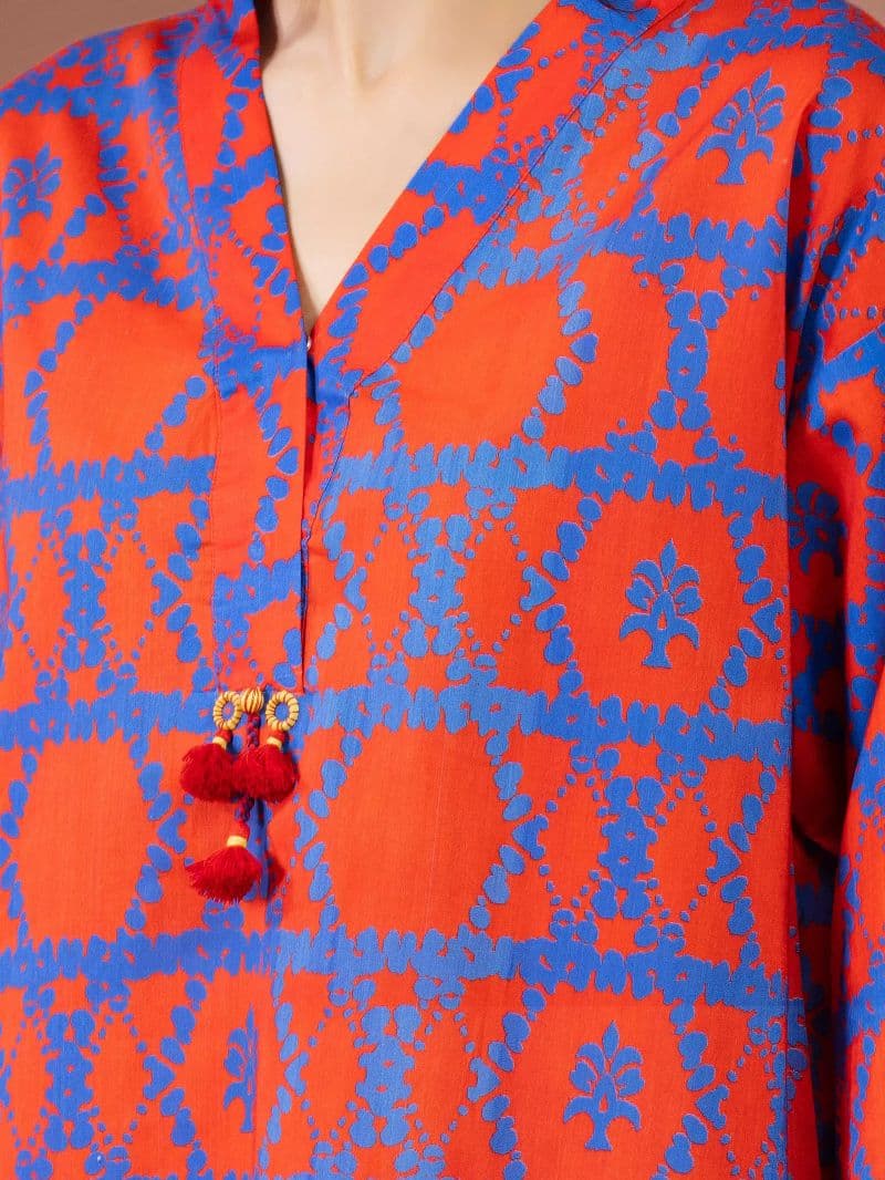 Printed Lawn Shirt Trouser - EWU6A1-36807ST thumbnail