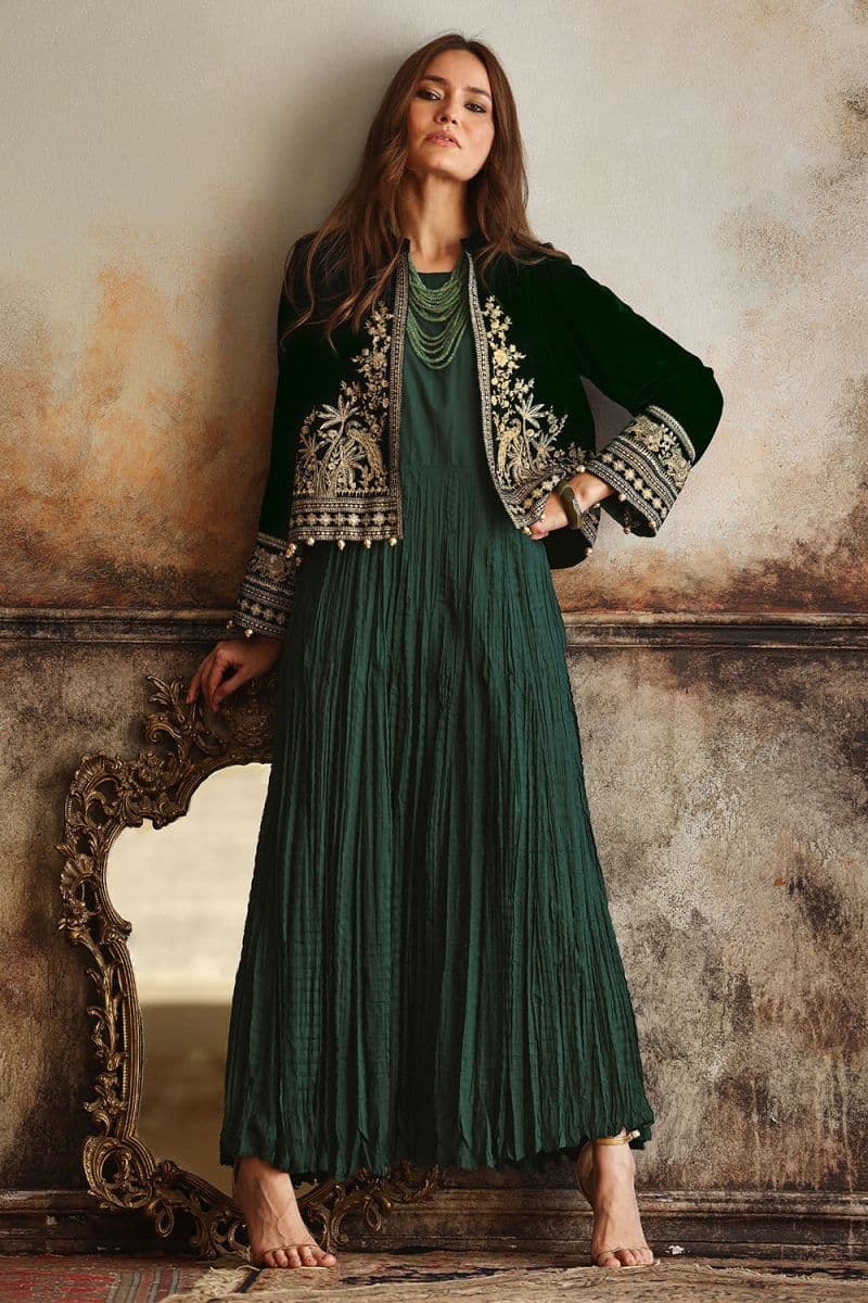 Velvet Embroidered Waistcoat thumbnail