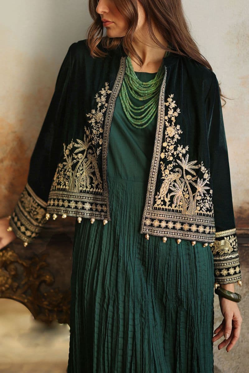 Velvet Embroidered Waistcoat thumbnail