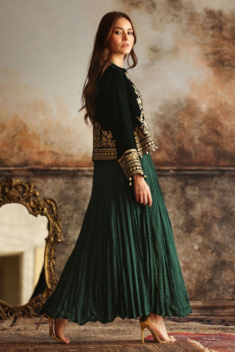 Velvet Embroidered Waistcoat thumbnail