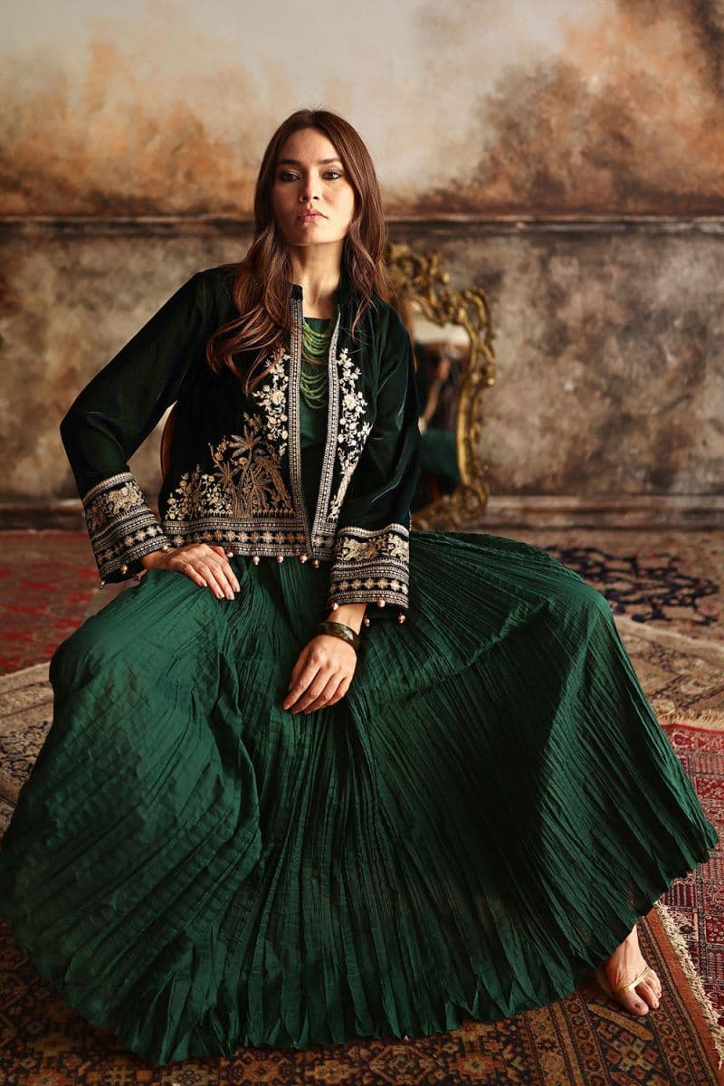 Velvet Embroidered Waistcoat thumbnail