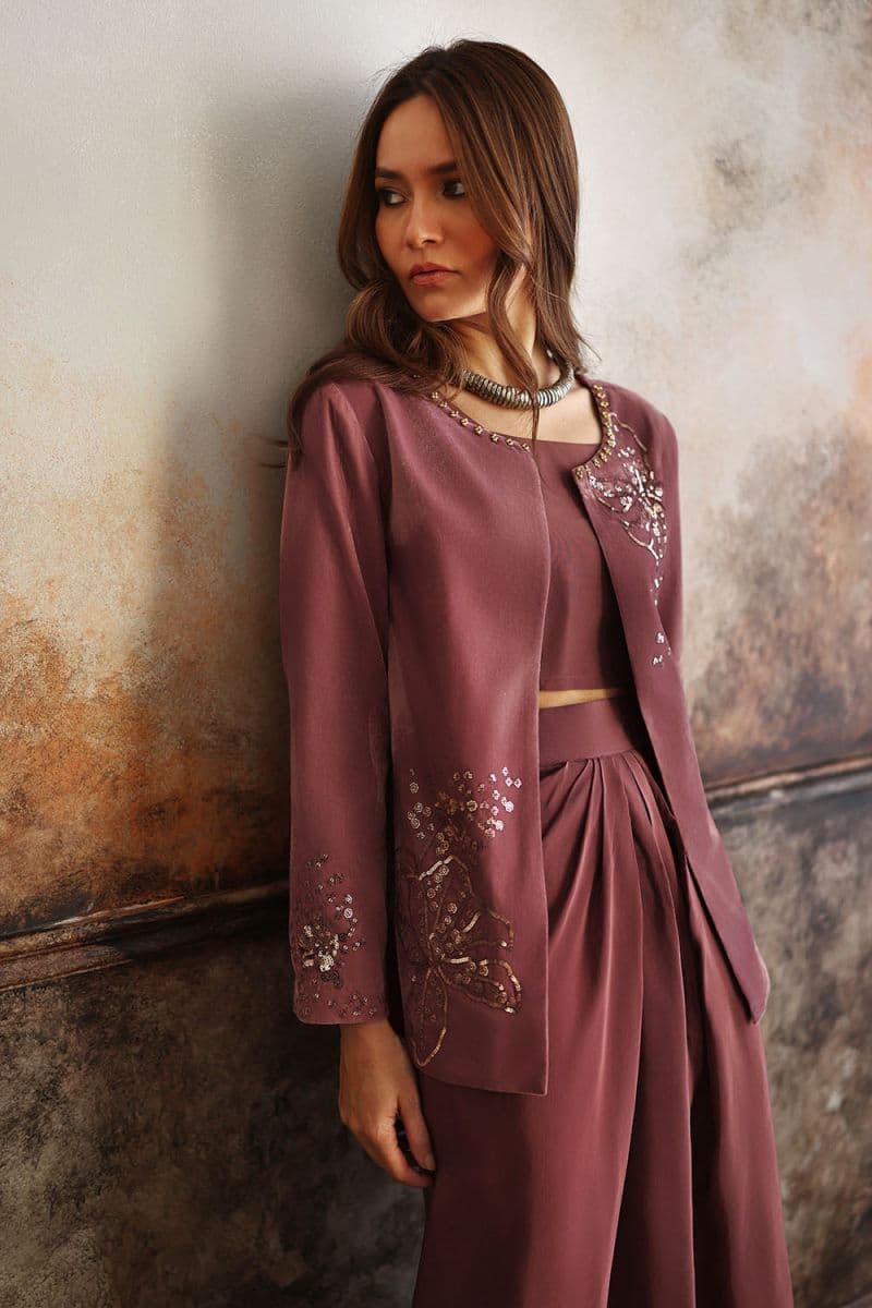 Velvet Embroidered Waistcoat thumbnail