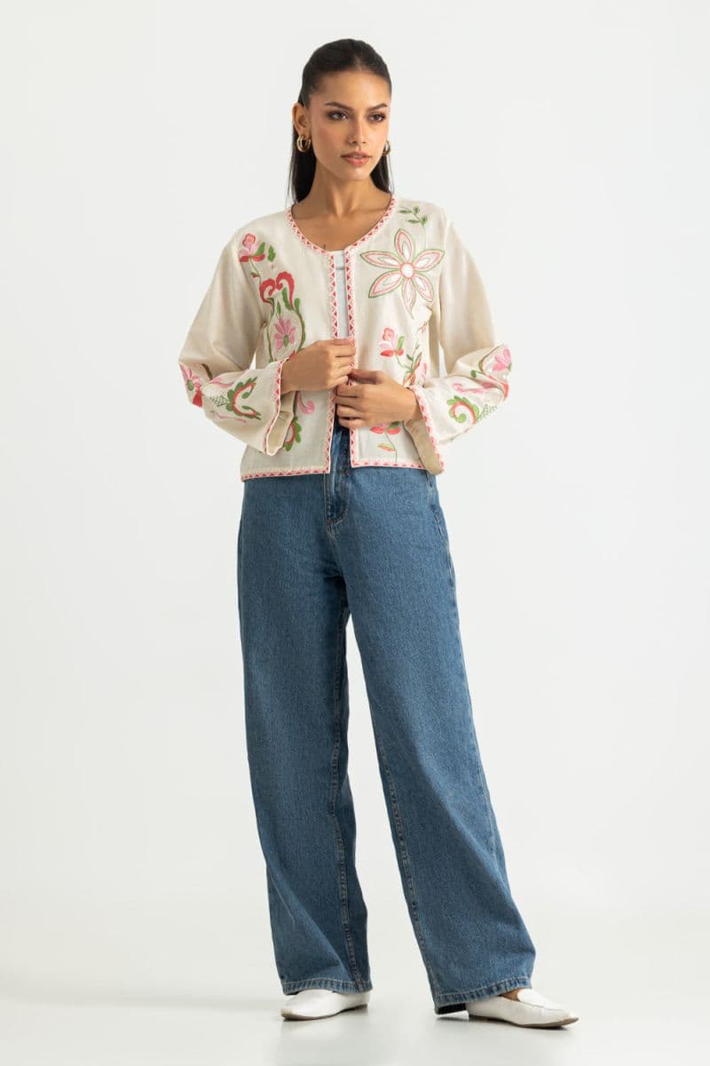 Cotton Embroidered Jacket thumbnail