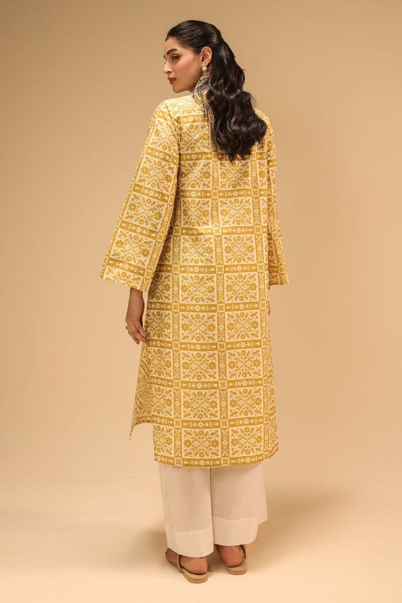 Cambric Printed Shirt With Embroidered thumbnail