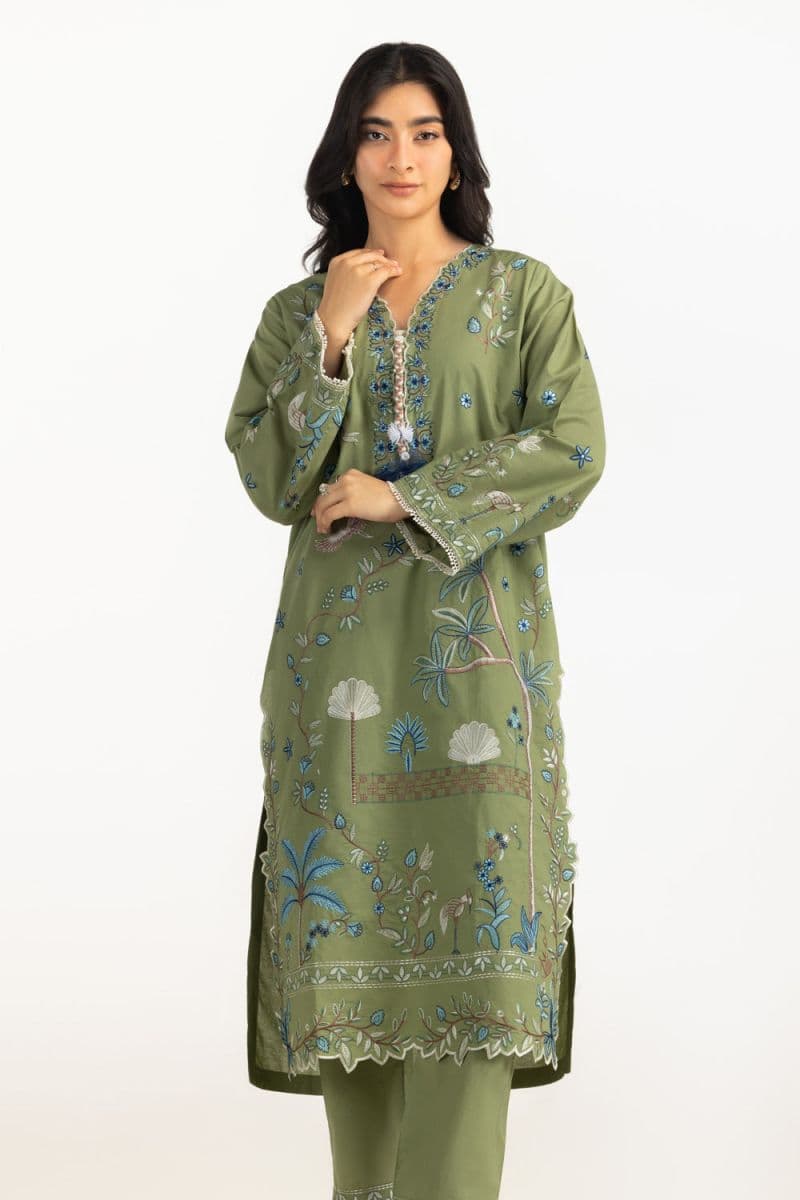 Cotton Bana Dora Embroidered Co-Ord Set thumbnail