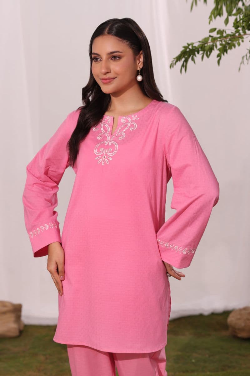 Dobby Embroidered Co-Ord Set thumbnail