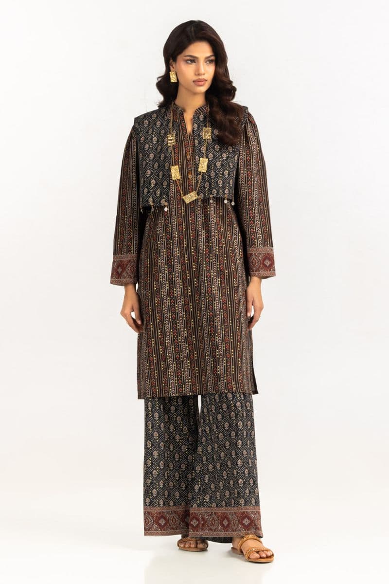 Cambric Foil Printed Waistcoat thumbnail