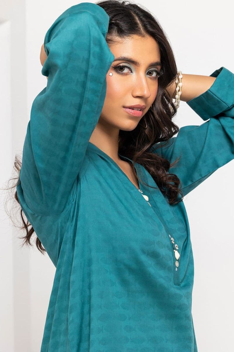 Dobby Dyed Embellished Shirt thumbnail