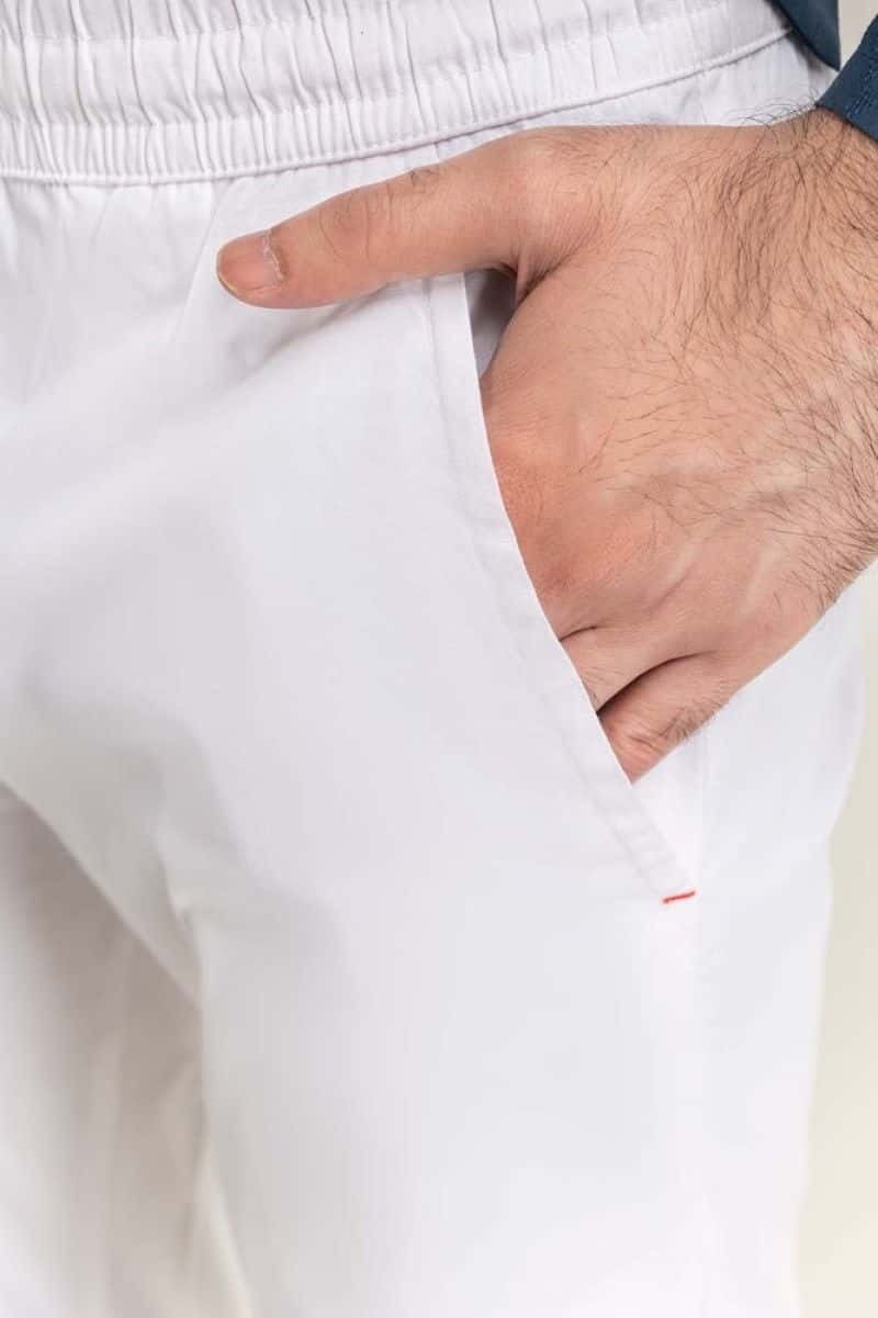 White Basic Pajama - alternate view